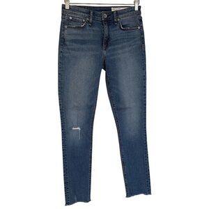 Rag & Bone Women’s Jeans Cate Mid-Rise Ankle Skinny Size 27 Blue Stretch
